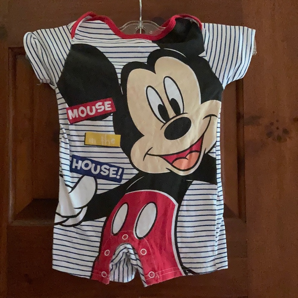 Mickey Mouse One Piece Romper by Disney 12 Months